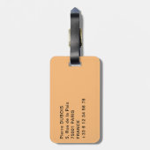 イタリアのバチカン:聖ペテロ広場の空中風景 ラゲッジタグ (裏面縦)