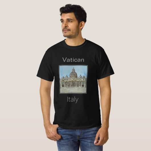 イタリアのバチカン Tシャツ (正面フル)