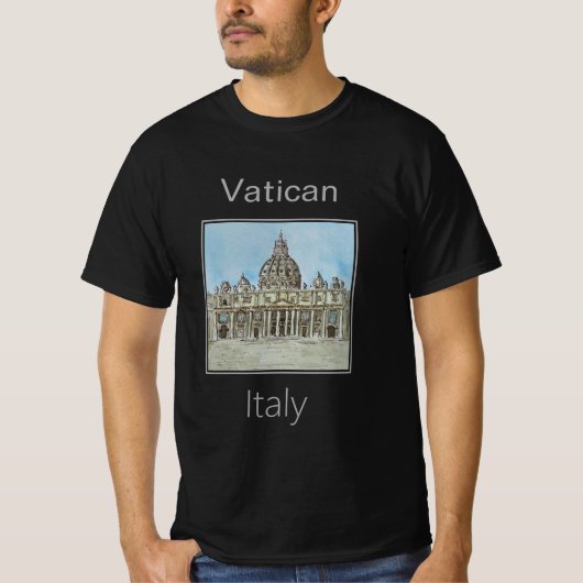 イタリアのバチカン Tシャツ (正面)