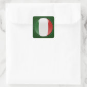 イタリアのバブル国旗 スクエアシール (バッグ)