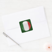 イタリアのバブル国旗 スクエアシール (封筒)