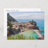 イタリアのバーナッツァ、チンケ・テレのはがき ポストカード (正面/裏面)