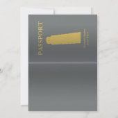 イタリアのパスポートの(描写される)結婚式招待状II 招待状 (裏面)