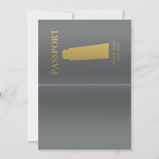 イタリアのパスポートの(描写される)結婚式招待状II 招待状 (裏面)