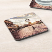 イタリアのパドヴァにある広場の夕日 コースター (左側)