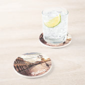 イタリアのパドヴァにある広場の夕日 コースター (側面)