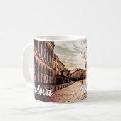 イタリアのパドヴァにある広場の夕日 コーヒーマグカップ (正面左)