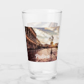 イタリアのパドヴァにある広場の夕日 タンブラーグラス (裏面)