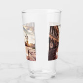 イタリアのパドヴァにある広場の夕日 タンブラーグラス (右)