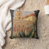 イタリアのパレルモのためのヴィンテージ旅行ポスター。 クッション (ブランケット)