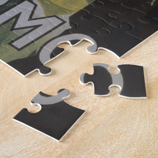 イタリアのパレルモのためのヴィンテージ旅行ポスター。 ジグソーパズル (側面)