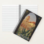 イタリアのパレルモのためのヴィンテージ旅行ポスター。 ノートブック (内側)