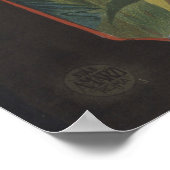 イタリアのパレルモのためのヴィンテージ旅行ポスター。 ポスター (角)