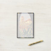 イタリアのパレルモのためのヴィンテージ旅行ポスター。 ポストイット (デスク上)