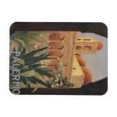 イタリアのパレルモのためのヴィンテージ旅行ポスター。 マグネット (横)