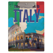 イタリアのビンテージ旅行ポスター クリップボード (正面)