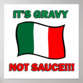 イタリアのピザのトムをソースでイタリアンきないグレービーだ ポスター (正面)