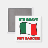 イタリアのピザのトムをソースでイタリアンきないグレービーだ マグネット (正面/裏面)