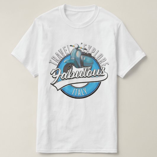 イタリアのファブリカスな旅を楽しもう Tシャツ (デザイン正面)