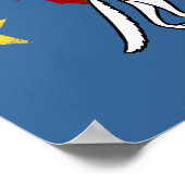 イタリアのファンCalcio Azzurriイタリアのスポーツファン ポスター (角)