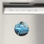 イタリアのフィアット500パトカー マグネット (インサイチュ (食洗機))