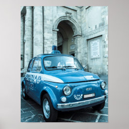 イタリアのフィアット500警察の車のポスター、Cinquecento ポスター