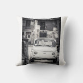 イタリアのフィアット500、クラシック車の枕、クッション クッション (裏面)