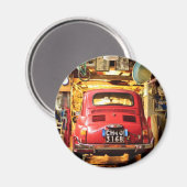 イタリアのフィアット500 マグネット (正面/裏面)