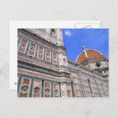 イタリアのフィレンツェに隣接する有名なドゥーモ教会 ポストカード (正面/裏面)