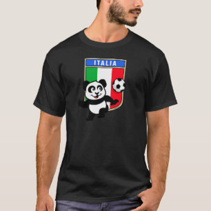 イタリアのフットボールのパンダ Tシャツ