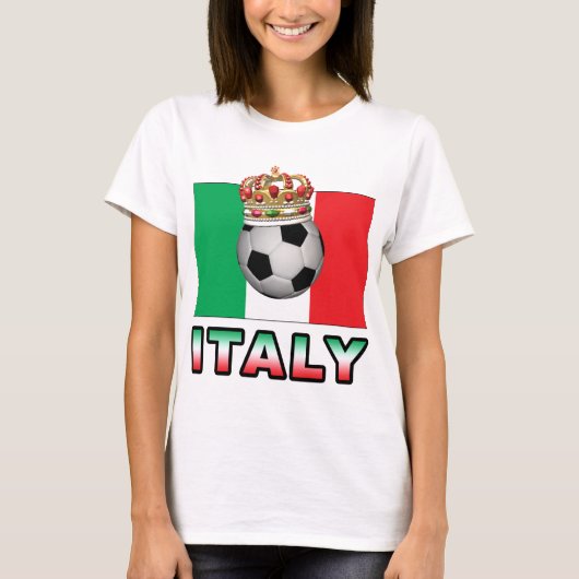 イタリアのフットボール Tシャツ (正面)
