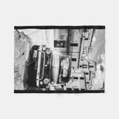 イタリアのフリースブランケット、ヴィンテージ車のフィアット500 フリースブランケット (正面(横))