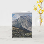 イタリアのブティエからモンベラン誕生日 カード (黄色い花)