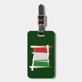 イタリアのブラシの旗 ラゲッジタグ (正面縦)