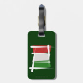 イタリアのブラシの旗 ラゲッジタグ (裏面縦)