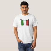 イタリアのブラシの旗 Tシャツ (正面フル)