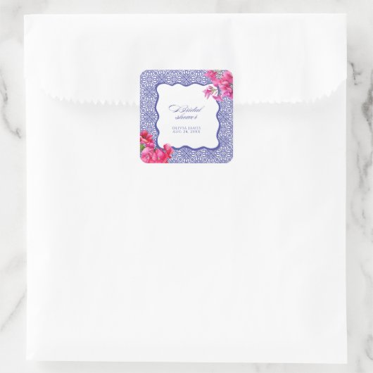 イタリアのブーゲンビリアのブライズシャワー スクエアシール (バッグ)