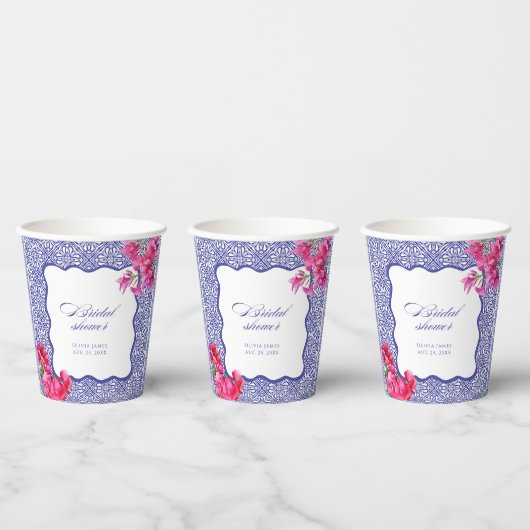 イタリアのブーゲンビリアのブライズシャワー 紙コップ (複数)