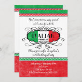 イタリアのプリンセスパーティーの招待状 招待状 (正面/裏面)