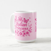 イタリアのプリンセス コーヒーマグカップ (正面左)