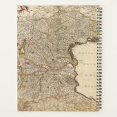 イタリアのベネチア地域の地図 プランナー手帳 (裏面)