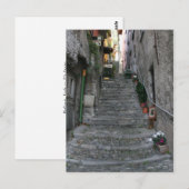 イタリアのベラージオ～階段 ポストカード (正面/裏面)