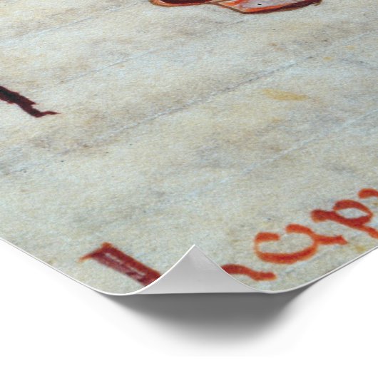 イタリアのペピンキングの馬術ポートレート ポスター (角)