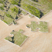 イタリアのボローニャ、Chiesaへのブドウ園を通した眺め ジグソーパズル (側面)