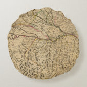 イタリアのポー川の谷 ラウンドクッション (裏面)