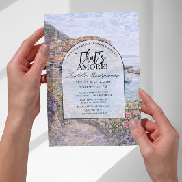 イタリアのマナローラ That's Amore ブライズシャワー 招待状