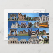 イタリアのミラノ・ミラノの街の眺め ポストカード (正面/裏面)