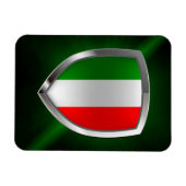 イタリアのメタリックエンブレム マグネット (横)