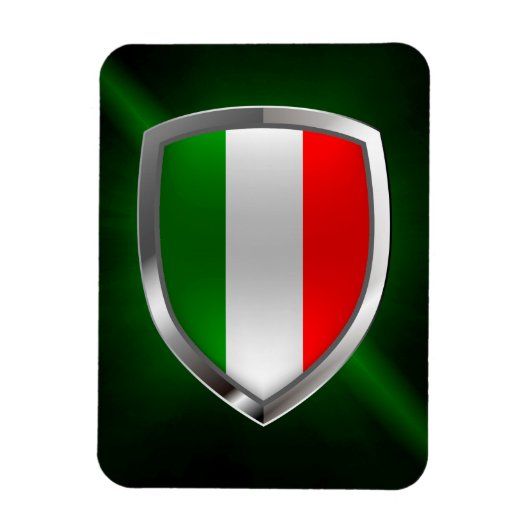 イタリアのメタリックエンブレム マグネット (縦)