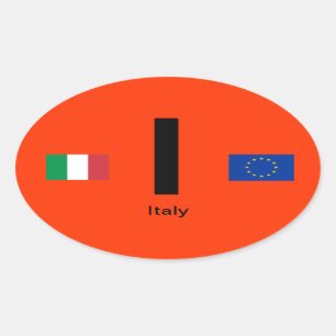 イタリアのヨーロッパスタイルの楕円形のステッカー 楕円形シール